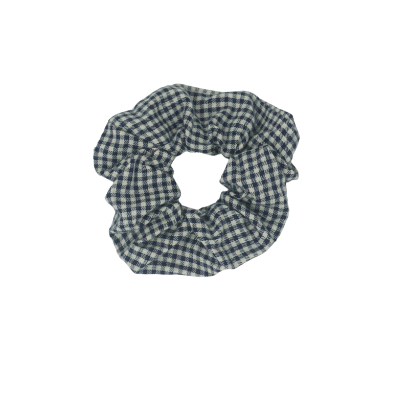Wooly Gingham Scrunchie