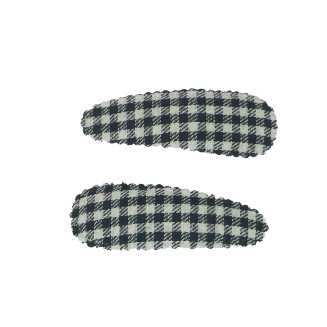 Wooly Gingham Snap Clip Set