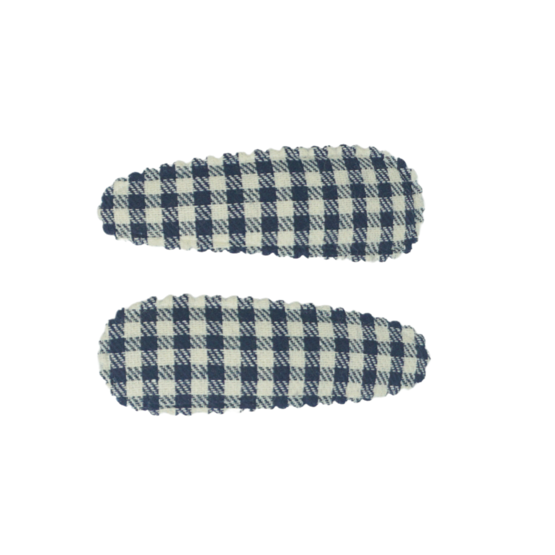 Wooly Gingham Snap Clip Set