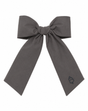 Taffeta Winter Edition Classic Medium Bow Clip - Gray