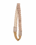 Textured Woolen Braid Soft Band - Beigy Pink