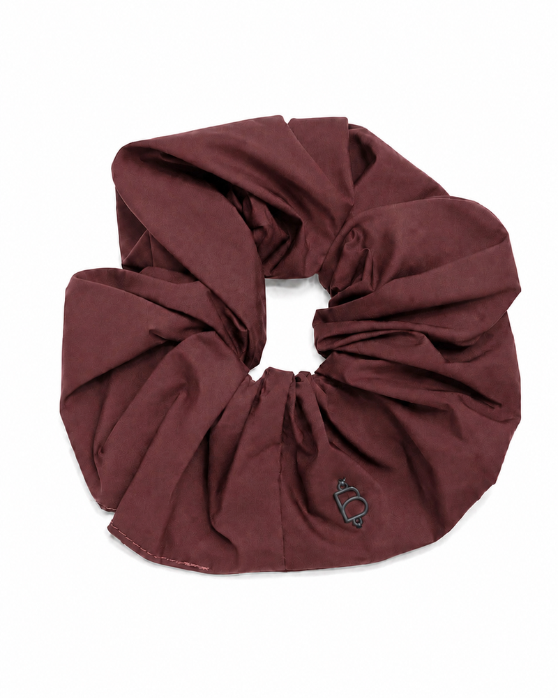 Taffeta Winter Edition Oversized Scrunchie - Plum