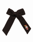 Bandeau Teddy Knits Large Bow Clip - Brown