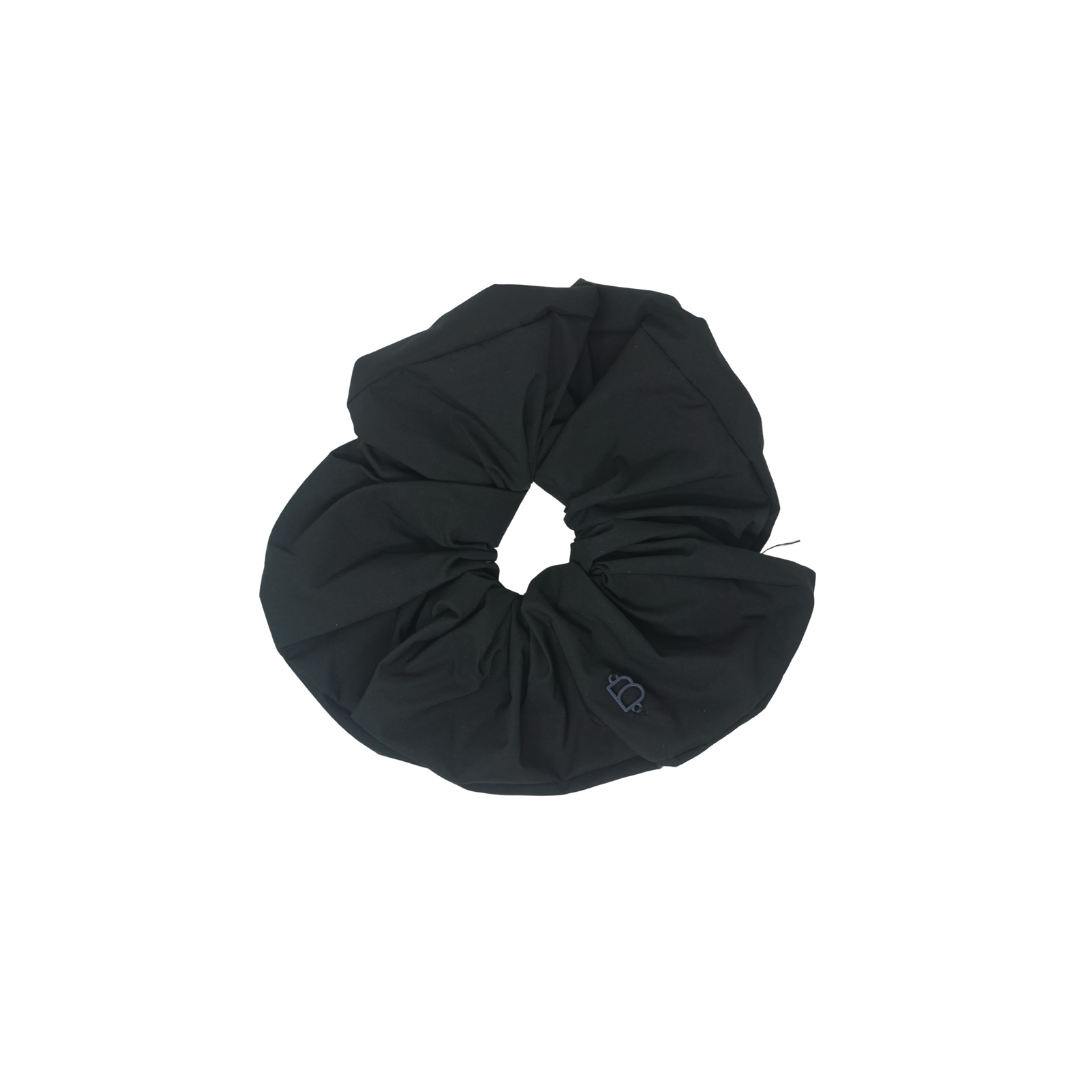 Taffeta Winter Edition Standard Scrunchie - Black
