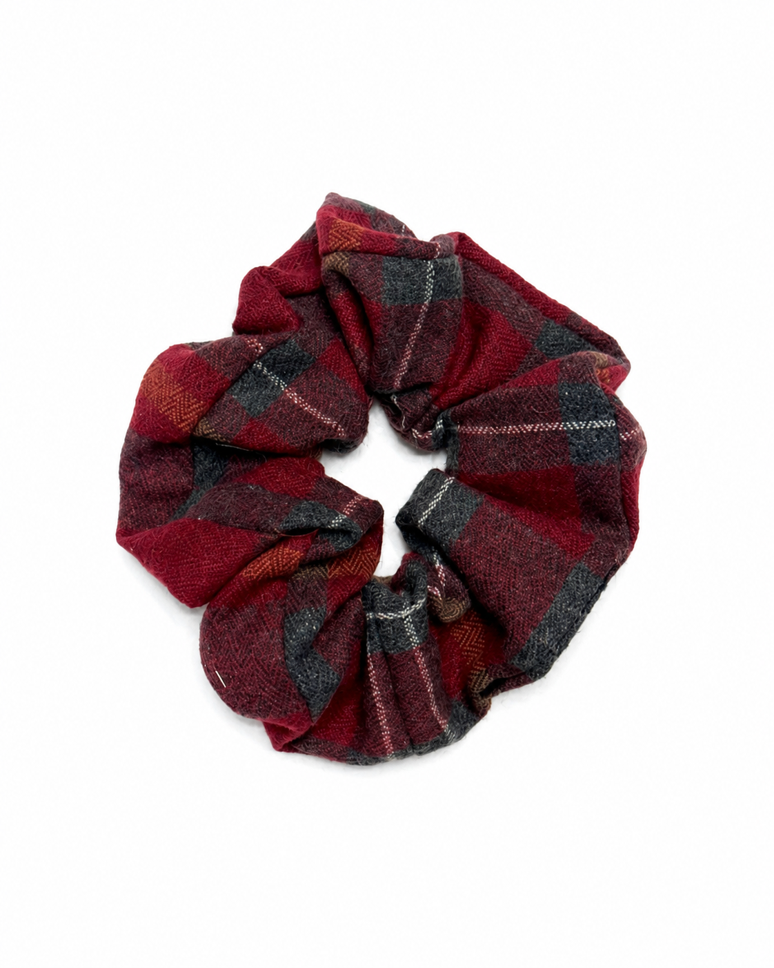 Plaids Scrunchie - Red