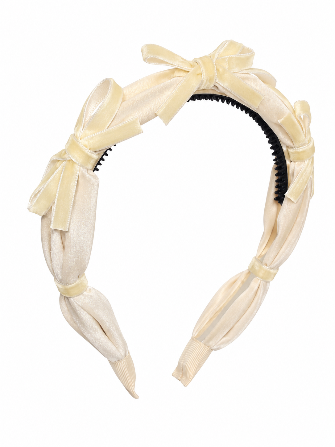 Velvet Ribbon Bows Tiny Bows Headband - additional view