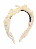 Velvet Ribbon Bows Tiny Bows Headband - additional view