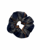 Plaids Scrunchie - Blue/ Gray