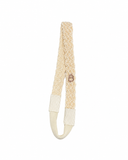 Textured Woolen Braid Soft Band - Cream