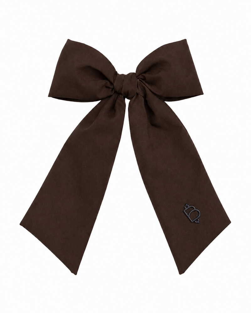 Taffeta Winter Edition Classic Medium Bow Clip - Black