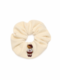 Bandeau Teddy Knits Scrunchie - Cream