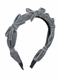Velvet Ribbon Bows Tiny Bows Headband - additional view