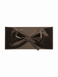 Velvet Ribbon Bows Ribbon Bow Baby Band - Brown - Medium (6-12M)