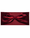 Velvet Ribbon Bows Ribbon Bow Baby Band - Burgundy - Medium (6-12M)
