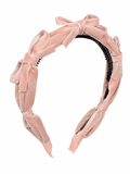 Velvet Ribbon Bows Tiny Bows Headband - additional view