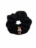 Bandeau Teddy Knits Scrunchie - Black