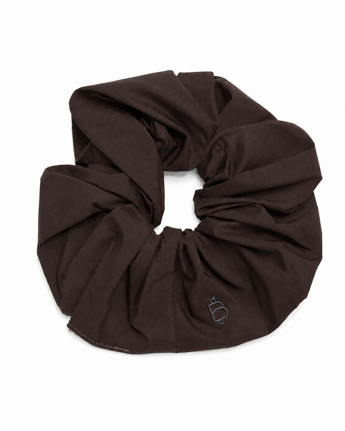 Taffeta Winter Edition Oversized Scrunchie - Brown
