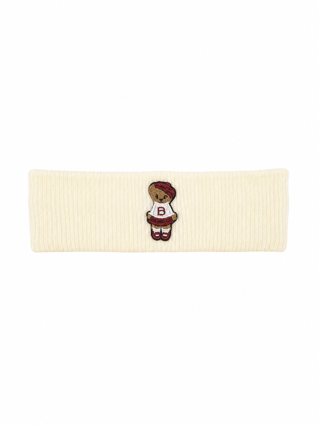 Bandeau Teddy Knits Sweatband - Cream