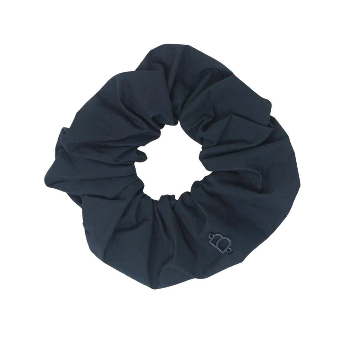 Taffeta Winter Edition Oversized Scrunchie - Navy