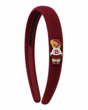 Bandeau Teddy Knits Classic Headband - Burgundy