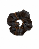 Plaids Scrunchie - Gray/ Brown