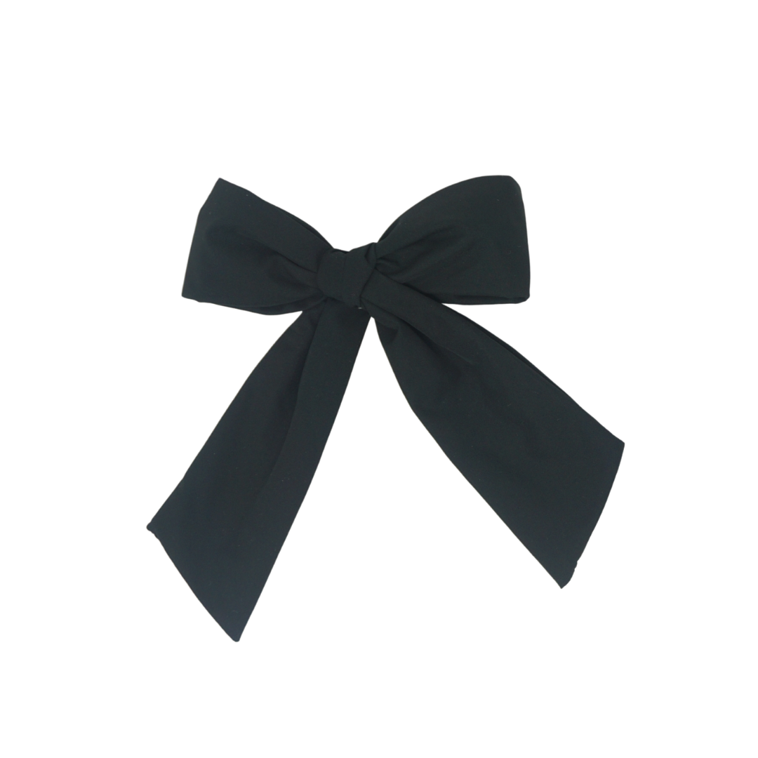 Taffeta Winter Edition Classic Medium Bow Clip - Plum