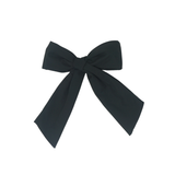 Taffeta Winter Edition Classic Medium Bow Clip - Plum