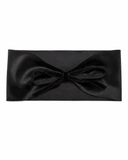 Velvet Ribbon Bows Ribbon Bow Baby Band - Black - Medium (6-12M)