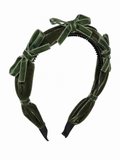 Velvet Ribbon Bows Tiny Bows Headband - additional view