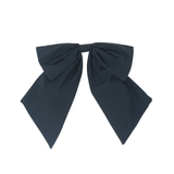 Taffeta Winter Edition Dressy Bow Clip - Navy