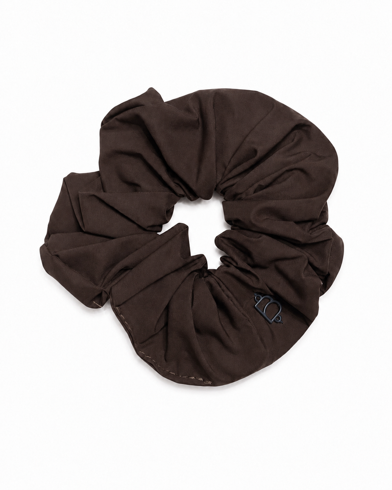 Taffeta Winter Edition Standard Scrunchie - Brown