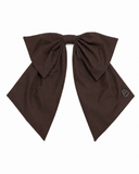 Taffeta Winter Edition Dressy Bow Clip - Brown