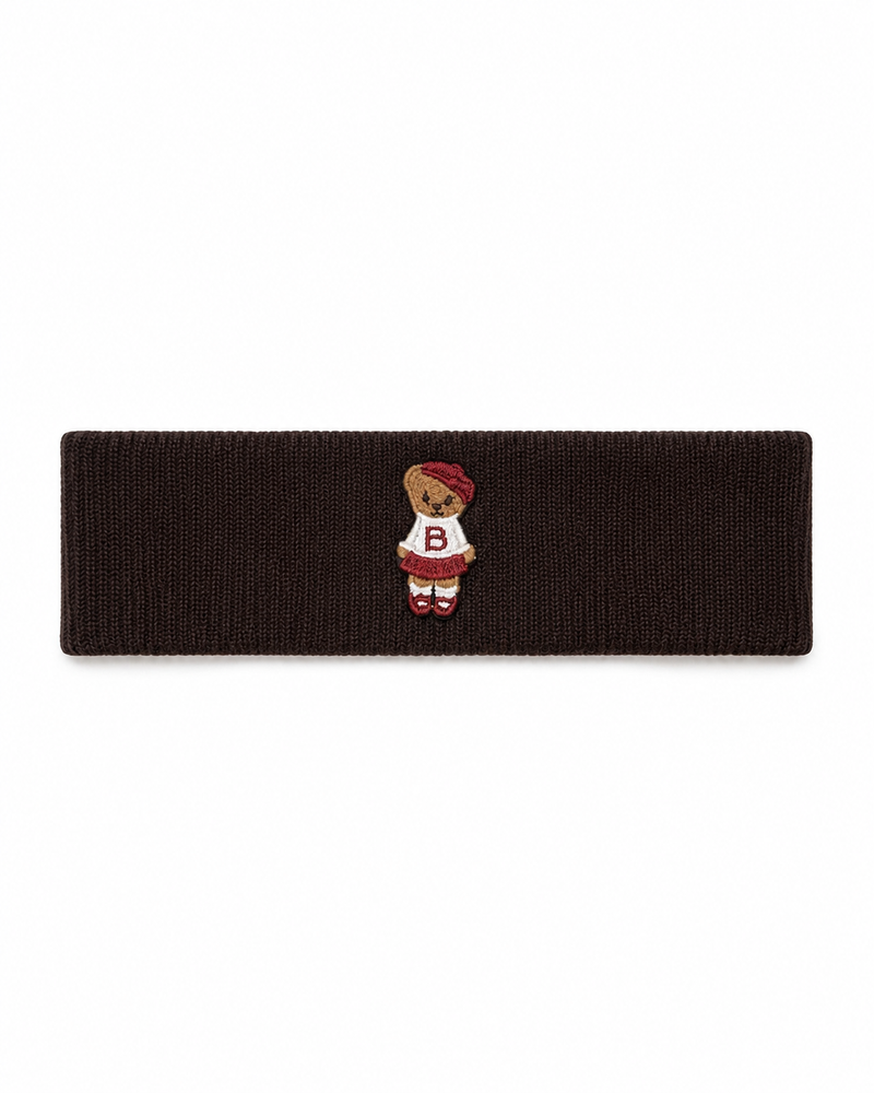 Bandeau Teddy Knits Sweatband - Brown