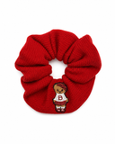 Bandeau Teddy Knits Scrunchie - Red