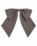 Taffeta Winter Edition Dressy Bow Clip - Gray
