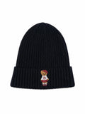 Bandeau Teddy Knits Cuff Knit Hat - Black - Small (Toddler Size)