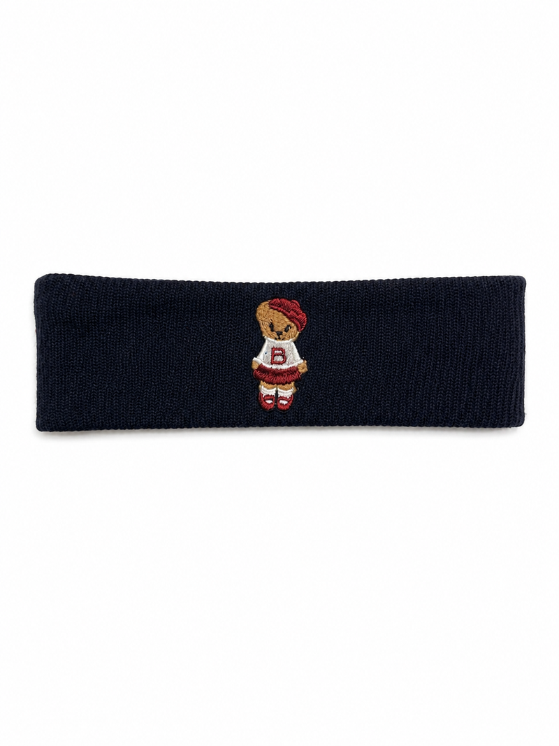 Bandeau Teddy Knits Sweatband - Navy