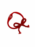 Fuzzy Braided Rope Baby Nylon Band - Red