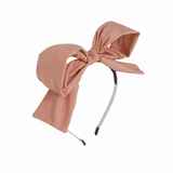 Taffeta Winter Edition Dressy Bow Headband - Dusty Winter Pink