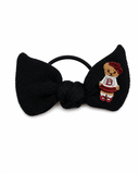 Bandeau Teddy Knits Pony Tie - Black
