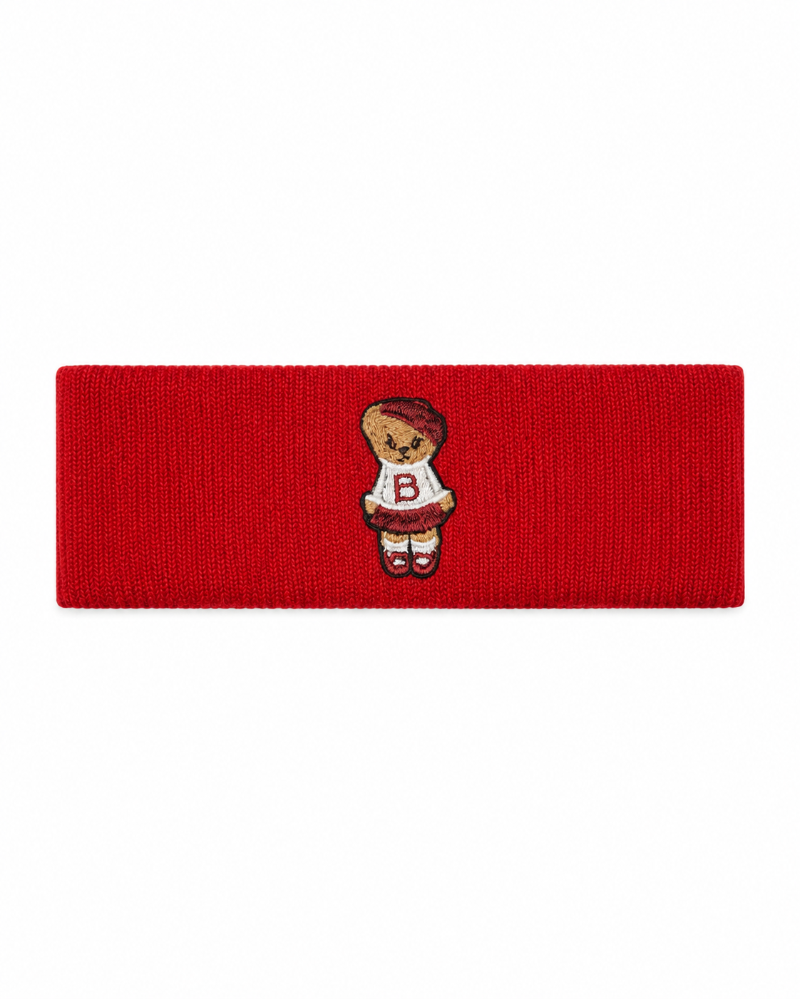 Bandeau Teddy Knits Sweatband - Red