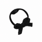 Textured Woolen Braid Baby Nylon Band - Black