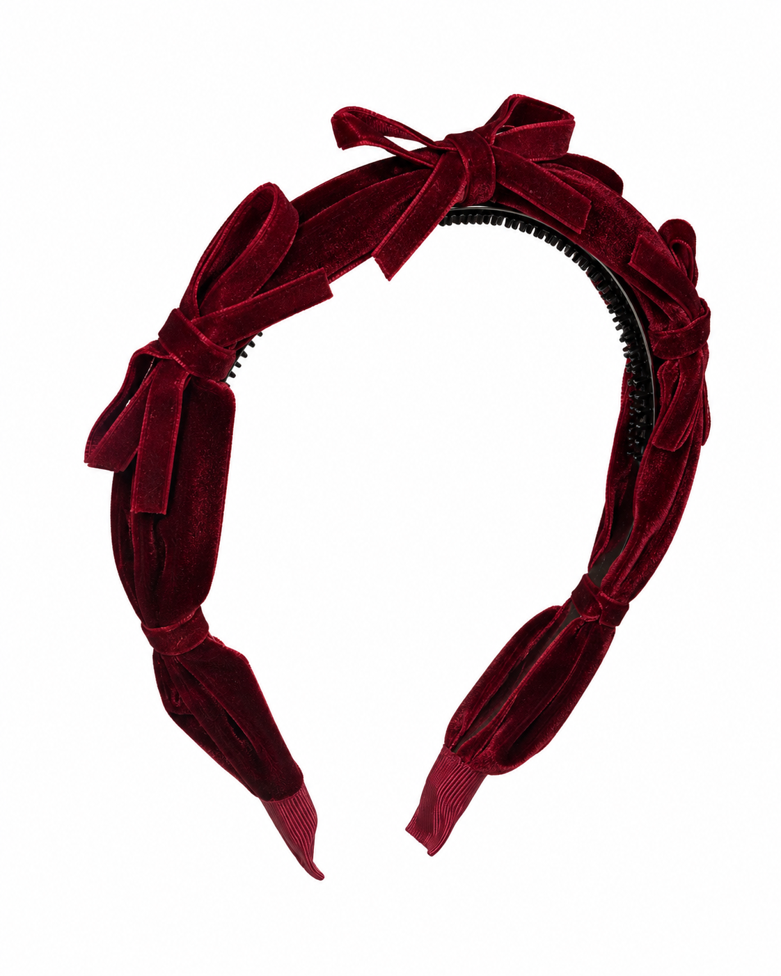 Velvet Ribbon Bows Tiny Bows Headband - additional view
