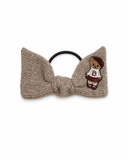 Bandeau Teddy Knits Pony Tie - Oat