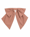 Taffeta Winter Edition Dressy Bow Clip - Dusty Winter Pink