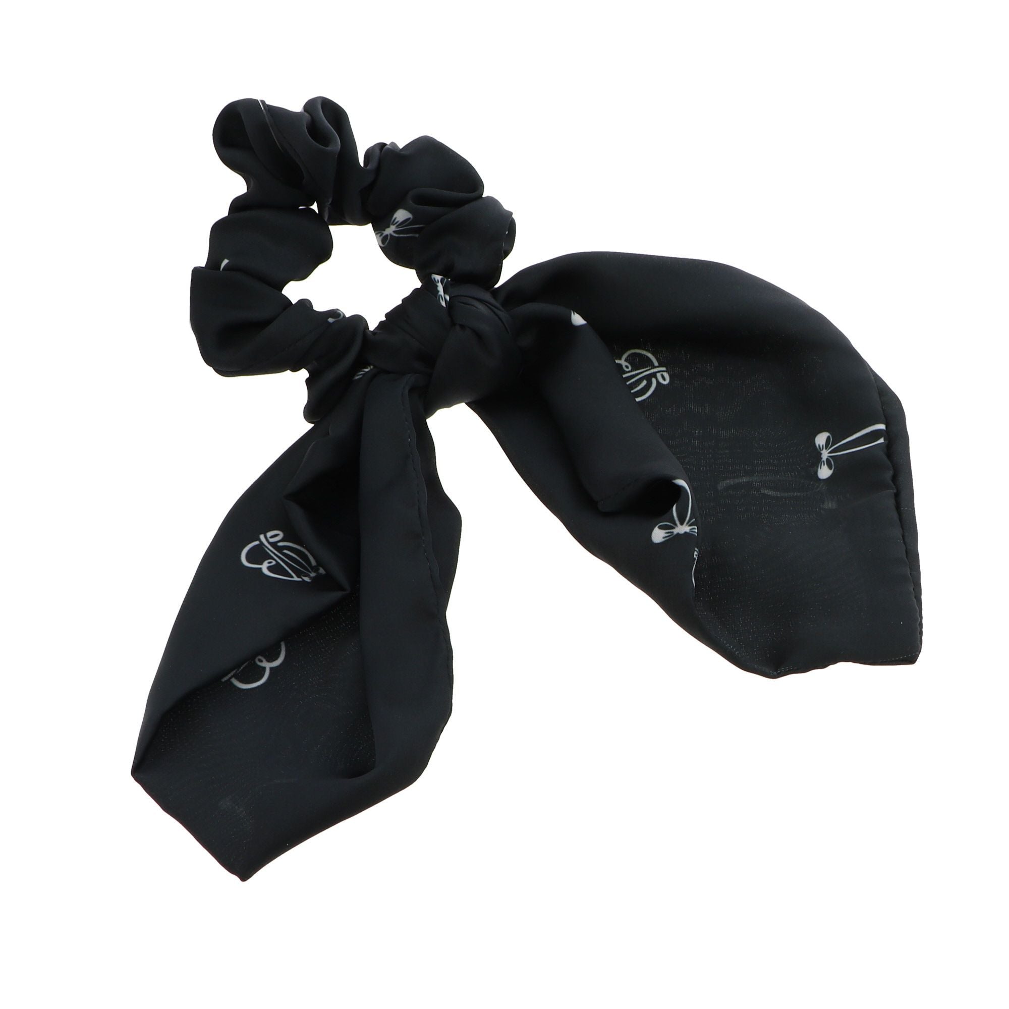 Logo Print Scrunchie Hair Tie