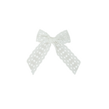 Cutwork Lace Eyelet Small Bow Clip