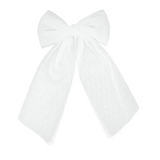 Dressy Dot Tulle Large Bow Clip