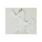 Dressy Dot Tulle Mini Bow Clip Set