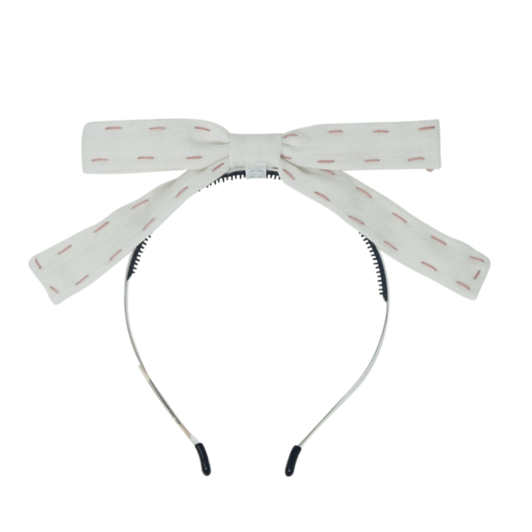 🎀💕👧🏻 Embroidered ribbon Bow Headband
